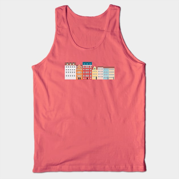 Nyhavn, Copenhagen, Denmark - South Tank Top by lymancreativeco